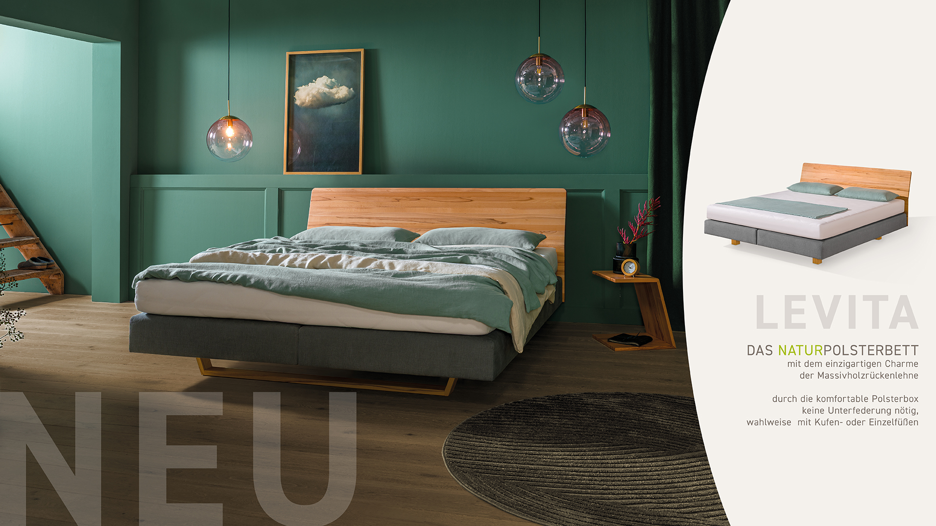 LEVITA - Massivholzbett Neuheit
