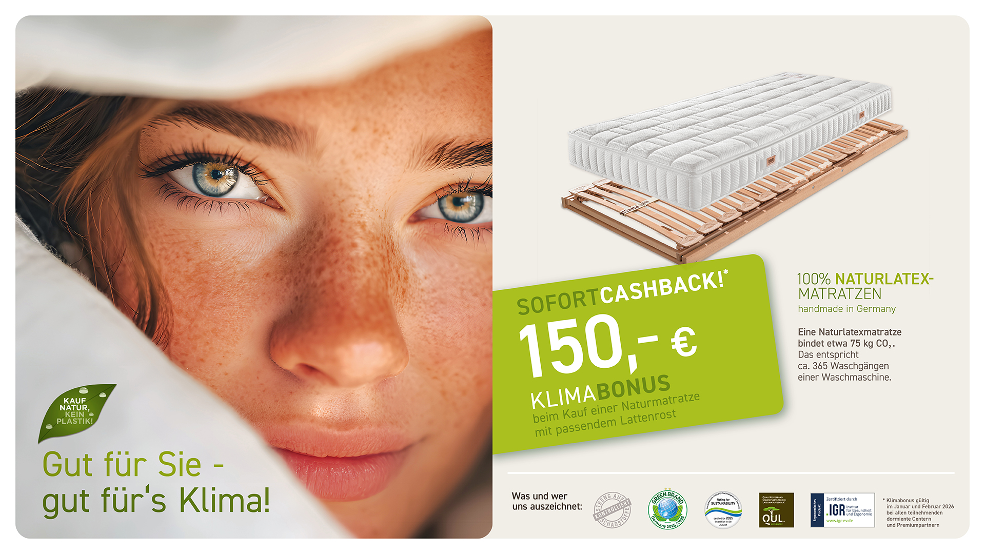 Gesamtjahresaktion 2026 - Cashback